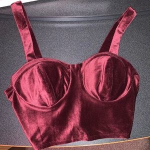 Maroon Crop top/Bralette